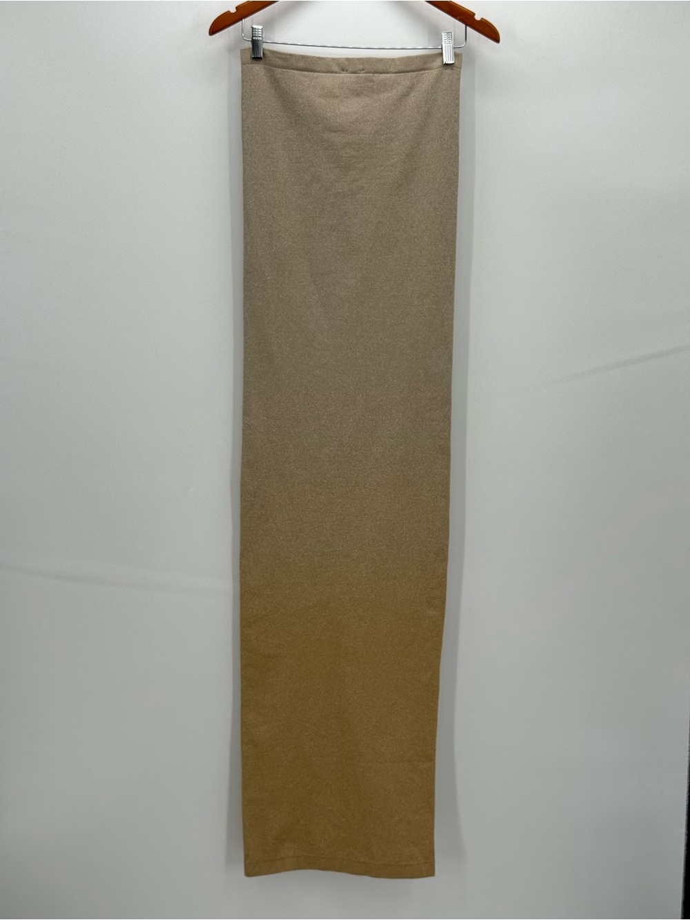 Wolford Fading Shine Strapless Bodycon Midi Gold Shine Sculpting Glam Dress - Picture 6 of 14